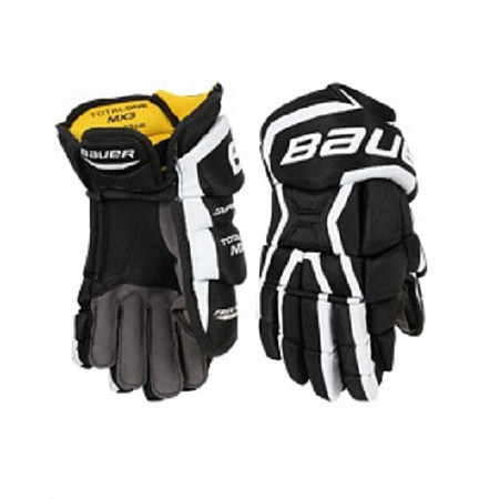 Перчатки хоккейные Bauer Supreme Total One MX3 Sr Black/White
