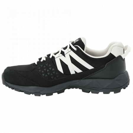 На картинке изображен Полуботинки мужские Jack Wolfskin Cascade Hike Texapore Low M black / white Полуботинки мужские Jack Wolfskin Cascade Hike Texapore Low M black / white