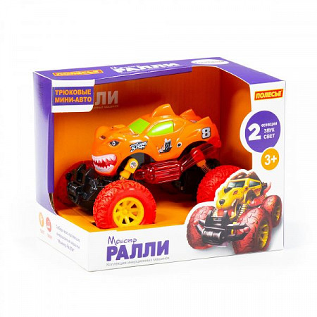 Автомобиль инерционный Полесье Монстр Ралли Акула 78858 orange