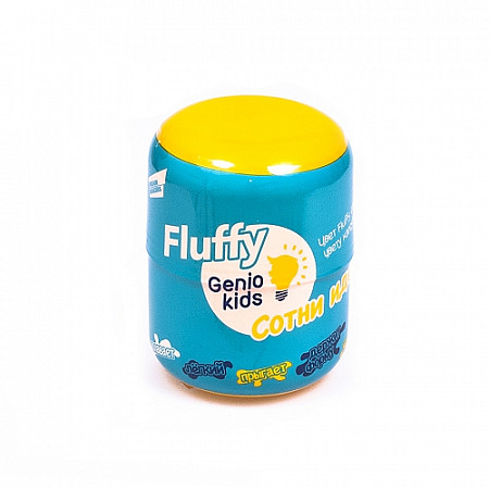 Воздушный пластилин для детской лепки Genio Kids Fluffy TA1500 yellow
