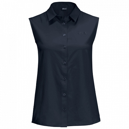 Рубашка женская Jack Wolfskin Sonora Sleeveless Shirt W midnight blue