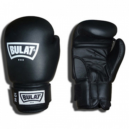 Перчатки боксерские Bulat черные (BMK-028)