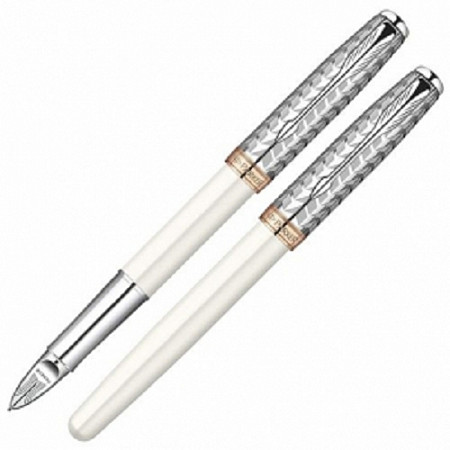 Шариковая ручка Parker 5th Sonnet Premium Metal and Pearl CT S0976010