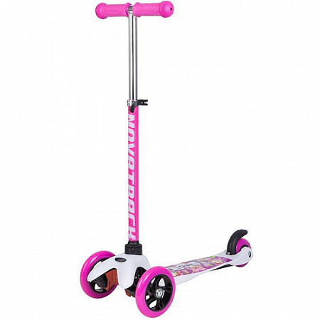 Самокат-кикборд Novatrack Disco-kids White/Pink 120H.DISCOKIDS.WPN8