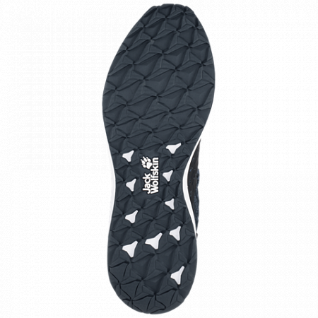 На картинке изображен Полуботинки мужские Jack Wolfskin Coogee Knit Low M dark blue / ocean wave Полуботинки мужские Jack Wolfskin Coogee Knit Low M dark blue / ocean wave