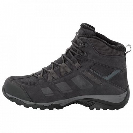 На картинке изображен Ботинки мужские Jack Wolfskin VOJO HIKE 2 WT TEXAPORE MID M phantom /dark steel Ботинки мужские Jack Wolfskin VOJO HIKE 2 WT TEXAPORE MID M phantom /dark steel