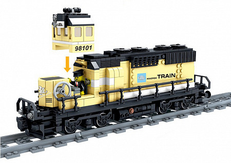 Конструктор Kazi (GBL) Грузовой поезд 98101