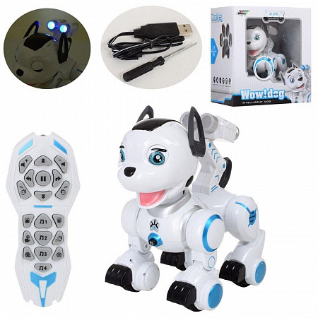 На картинке изображен Радиоуправляемая интерактивная собака-робот Le Neng Toys K10 Радиоуправляемая интерактивная собака-робот Le Neng Toys K10