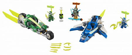 Конструктор LEGO Ninjago Скоростные машины Джея и Ллойда 71709