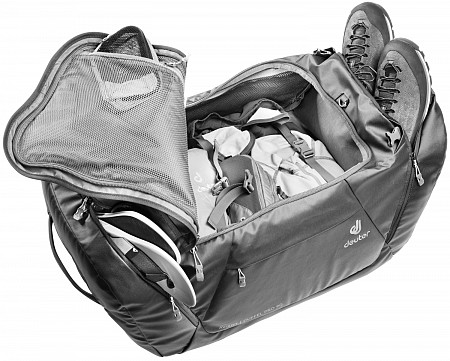 На картинке изображен Сумка дорожная Deuter Aviant Duffel Pro 40 3521020-7000 black Сумка дорожная Deuter Aviant Duffel Pro 40 3521020-7000 black
