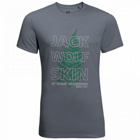 Футболка мужская Jack Wolfskin Island Hill T M pebble grey