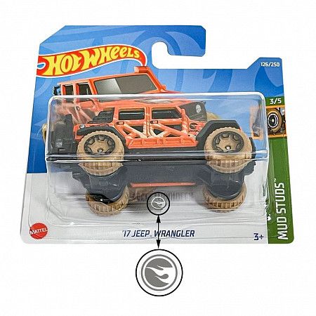 Машинка Hot Wheels Базовой коллекции '17 Jeep Wrangler 126/250 (5785 HCY03) mainline 2022
