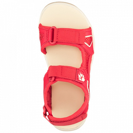 На картинке изображен Сандалии детские Jack Wolfskin Taraco Beach Sandal K red / champagne Сандалии детские Jack Wolfskin Taraco Beach Sandal K red / champagne