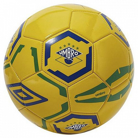 Мяч минифутбольный Umbro Brazil 2018 Flag Supporter Ball р.5 Yellow/Blue/Green