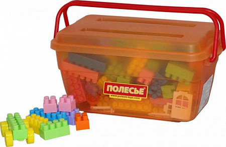 Конструктор Полесье Строитель- (в контейнере) 50410