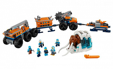 На картинке изображен Конструктор LEGO City Передвижная арктическая база 60195 Конструктор LEGO City Передвижная арктическая база 60195