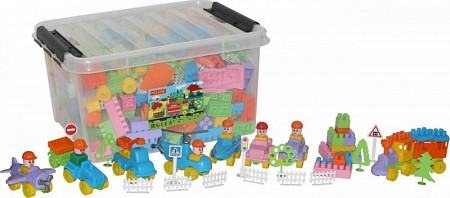 Конструктор строительный Полесье 396шт 55194