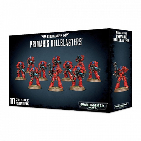 На картинке изображен Фигурки Games Workshop Warhammer: Blood Angels Primaris Hellblasters 41-28 Фигурки Games Workshop Warhammer: Blood Angels Primaris Hellblasters 41-28