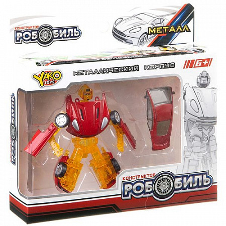 Конструктор YAKO Робомобиль M6477 orange/red