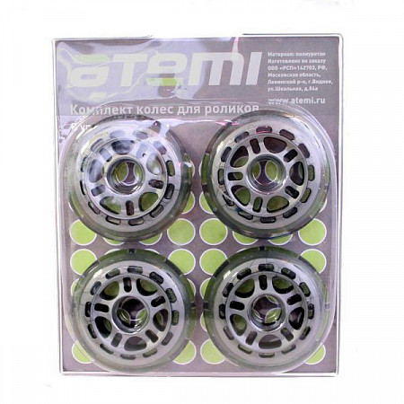 Комплект колёс для роликовых коньков Atemi 76x24 (4 шт.)