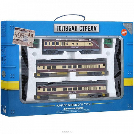 Игровой набор Nasha Igrushka Железная дорога Голубая стрела 2021B