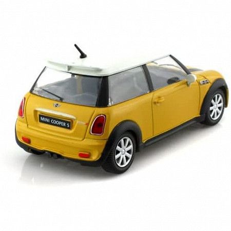 Машинка Bburago 1:24 Mini Cooper S (18-22124) yellow