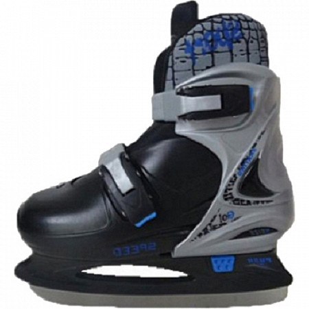 Коньки хоккейные Speed PW-229 black/grey/blue