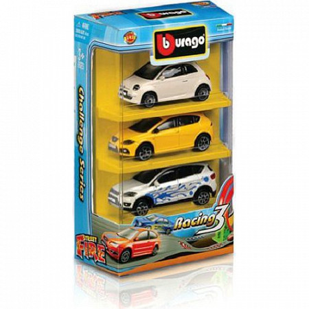 Набор из 3 автомобилей Bburago Стрит Файер 18-30073 (в ассортименте)