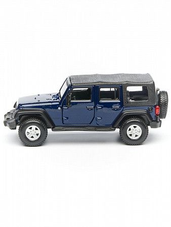 Коллекционная машина Bburago Jeep Wrangler Unlimited Rubicon (18-43012) blue