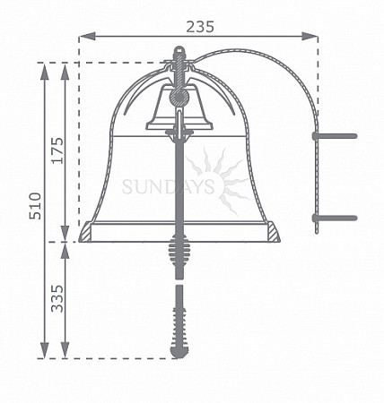На картинке изображен Колокольчик Little Panda red Колокольчик Little Panda red