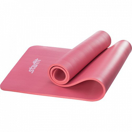 Гимнастический коврик для йоги, фитнеса Starfit FM-301 NBR red (183x58x1,2)