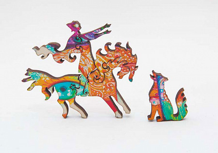 Пазл DaVICI Иван Царевич и серый волк 120 деталей