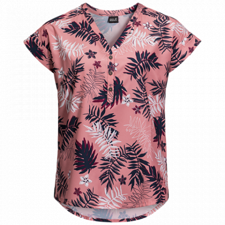 Рубашка женская Jack Wolfskin Victoria Leaf Shirt W rose quartz all over