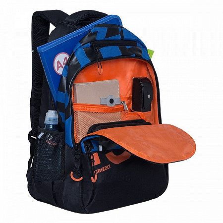 Рюкзак школьный GRIZZLY RU-130-3 /2 blue