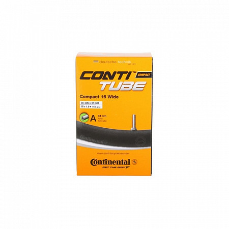Велокамера Continental Compact 16", 32-305 / 47-349, A34, автониппель, 01810910000