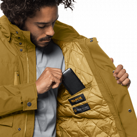 Куртка мужская Jack Wolfskin Bridgeport Bay Jacket golden amber
