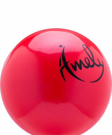 Мяч для художественной гимнастики Amely AGB-201 19 см red
