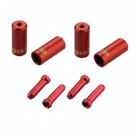 Комплект наконечников оболочек и тросов Jagwire red CHA099-RJ