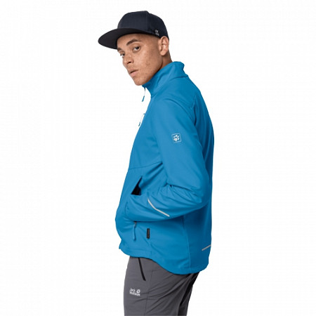 Куртка ветрозащитная мужская Jack Wolfskin Delta Tour Jkt M brilliant blue