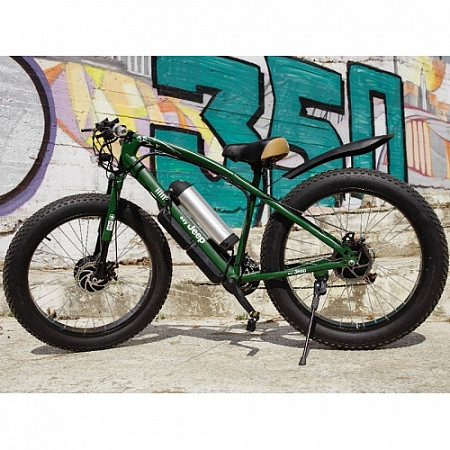 Электровелосипед полноприводный Electro Hybrid green