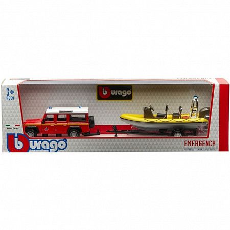 Коллекционная машина Bburago 1:50 Emergency Force Auto Z DK (18-32029)