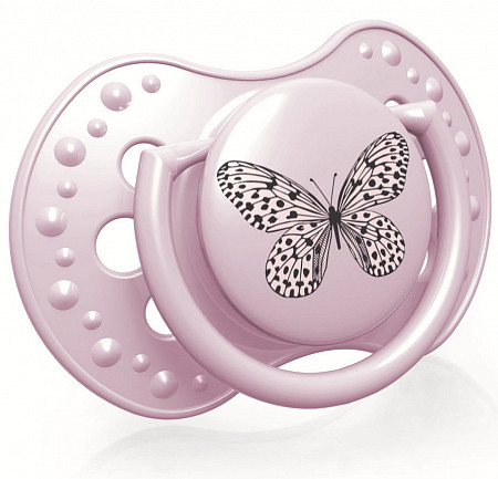Пустышка силиконовая LOVI Botanic Girl  симметричной формы, динамическая, 18+ мес., 2 шт. (22/871girl_prom)