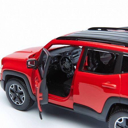 Масштабная модель автомобиля Maisto 1:24 Джип Ренегат (31282) red