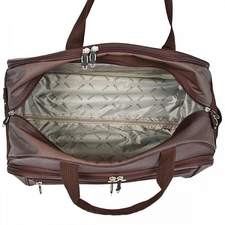 На картинке изображен Дорожная сумка Polar 7019.5 brown Дорожная сумка Polar 7019.5 brown