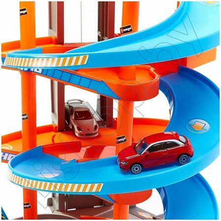 Игровой набор Bburago Street Fire Паркинг 4-х уровневый Mega Dealer Showroom (18-30031)