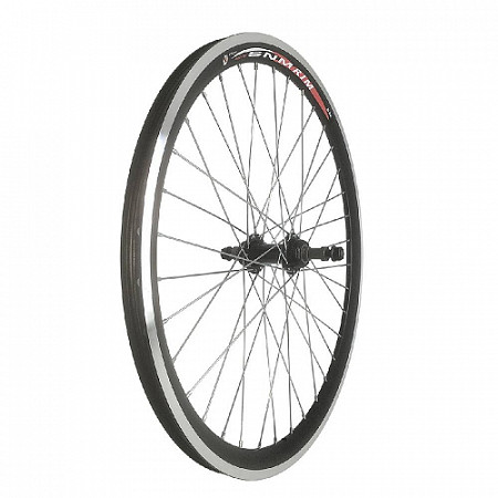 Заднее колесо 24", обод двойной black, втулка, гайка,black  ZXX18859