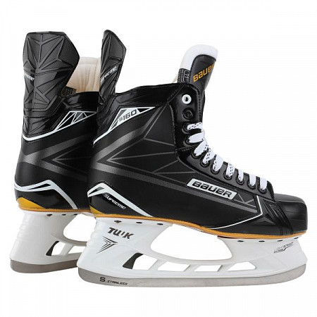 На картинке изображен Коньки хоккейные Bauer Supreme S160 SR Коньки хоккейные Bauer Supreme S160 SR