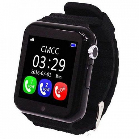 На картинке изображен Смарт часы Wonlex Smart Age Watch GW800S black Смарт часы Wonlex Smart Age Watch GW800S black