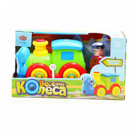 Игрушечный паровозик Joy Toy Веселые колеса 7105