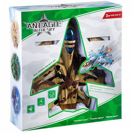 На картинке изображен Самолет игрушечный на батарейках 5618 Самолет игрушечный на батарейках 5618